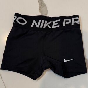 Nike Girls Black Pro Athletic Shorts xs